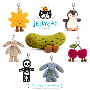 Jellycat Bag Charm Inspo | Plush Keychain for Aesthetic Outfits & Gifts | Lightweight & Easy Clip | Trendy & Playful Bag Accessory | Kawaii Accessories
