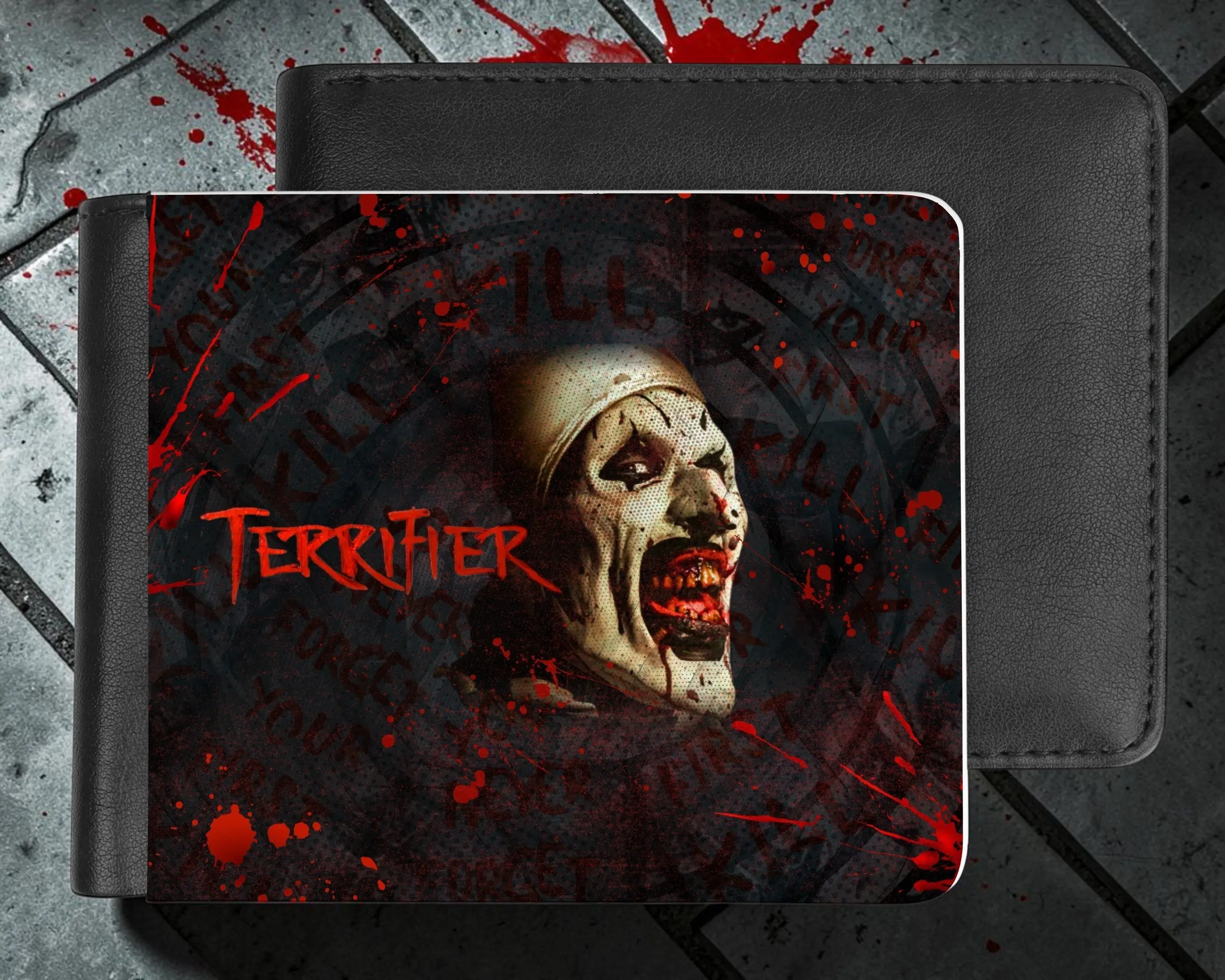 Terrifier Themed Bi-Fold Leather Wallet