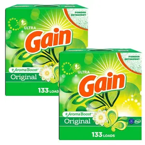 Ultra Original Scent Powder Laundry Detergent, 133-Loads, 137 oz., 2-Pack