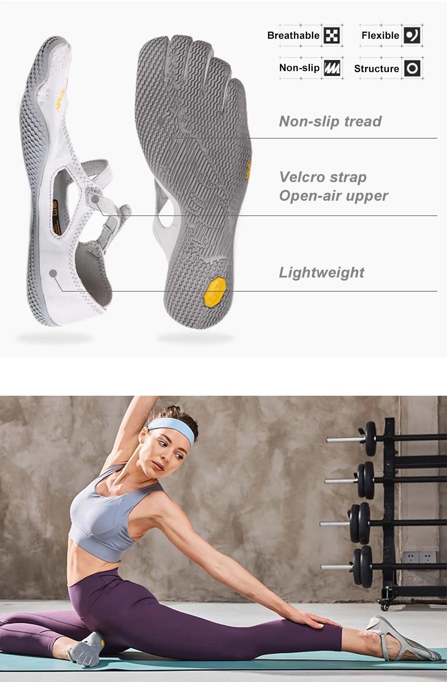 Classic FiveFingers Ballet Flats | Split-Toe Design, Breathable Barefoot Comfort | Ideal for Dance, Yoga, Pilates & Indoor Sports non-slip lightweight breathable comfortable fashion Zumba Shoes