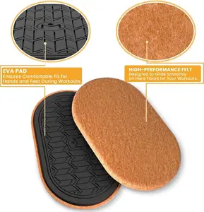 2PCS Exercise Core Sliders for Hardwood Floors Workout Home Gym Fitness Gliders