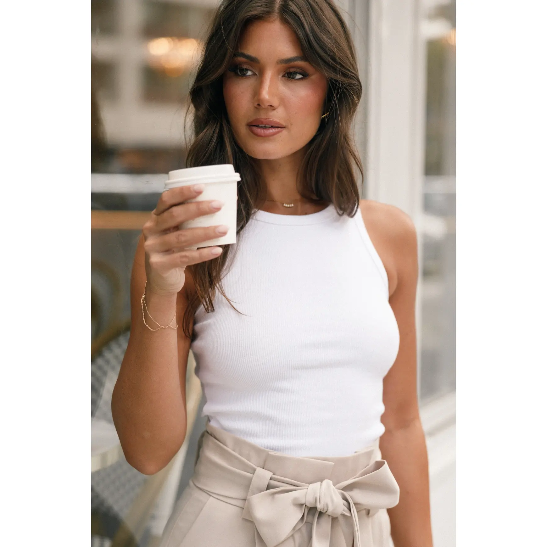 white top with red ribbon - TikTok Shop