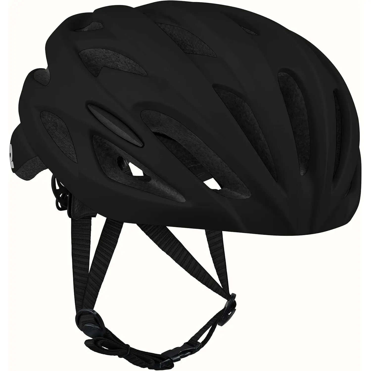 Retrospec Silas Aerodynamic Adult Road Biking Helmet - Ergonomic, Adjustable Dial-Fit, 24 Vents, Built-in LEDs, EPS Foam, Secure Fit, 21.25"-24" (54-61cm) Breathable Synthetic Padding for Evening Commutes