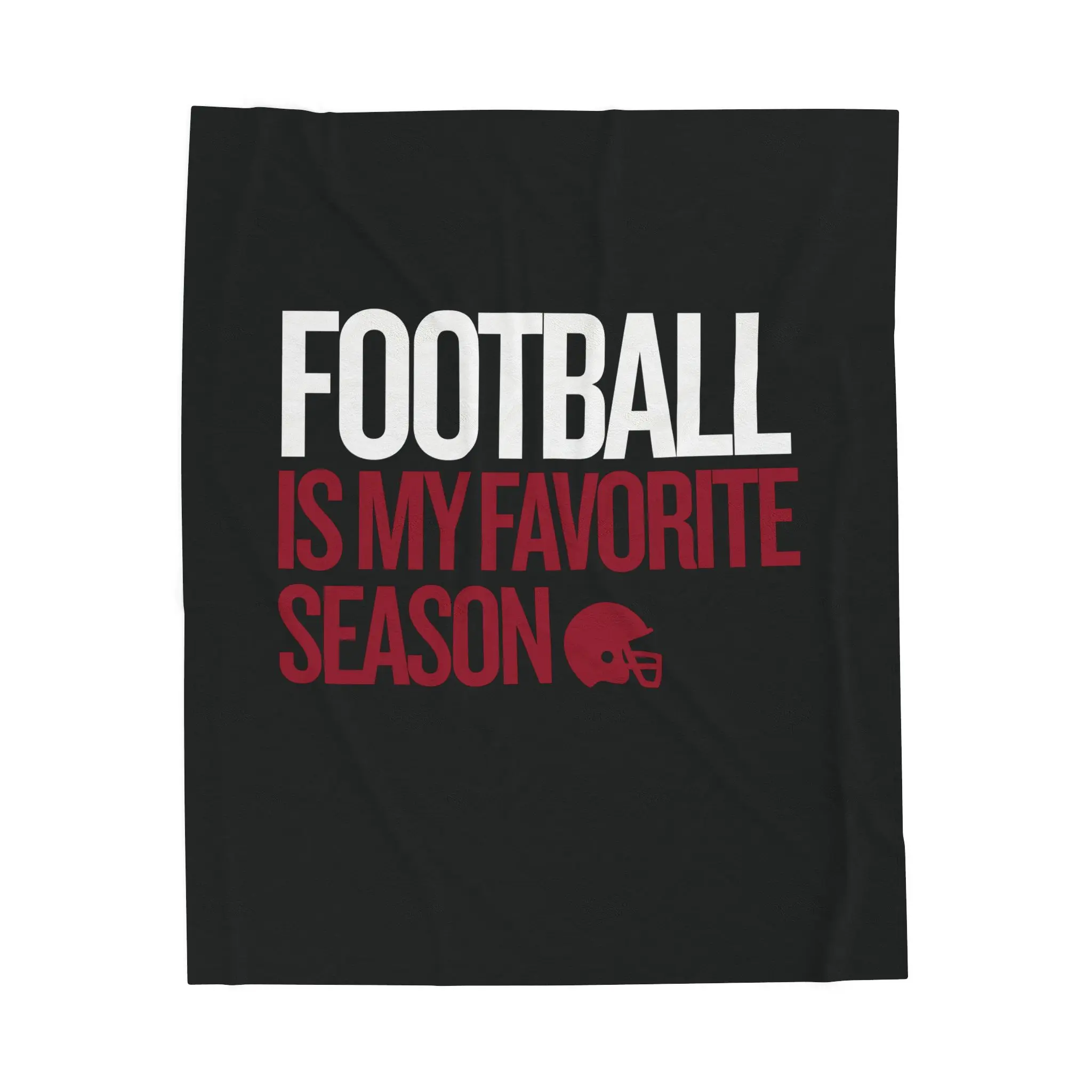 Velveteen Plush Football Blanket - Custom Text Blankets, Ideal for Football Enthusiasts, Football Blankets