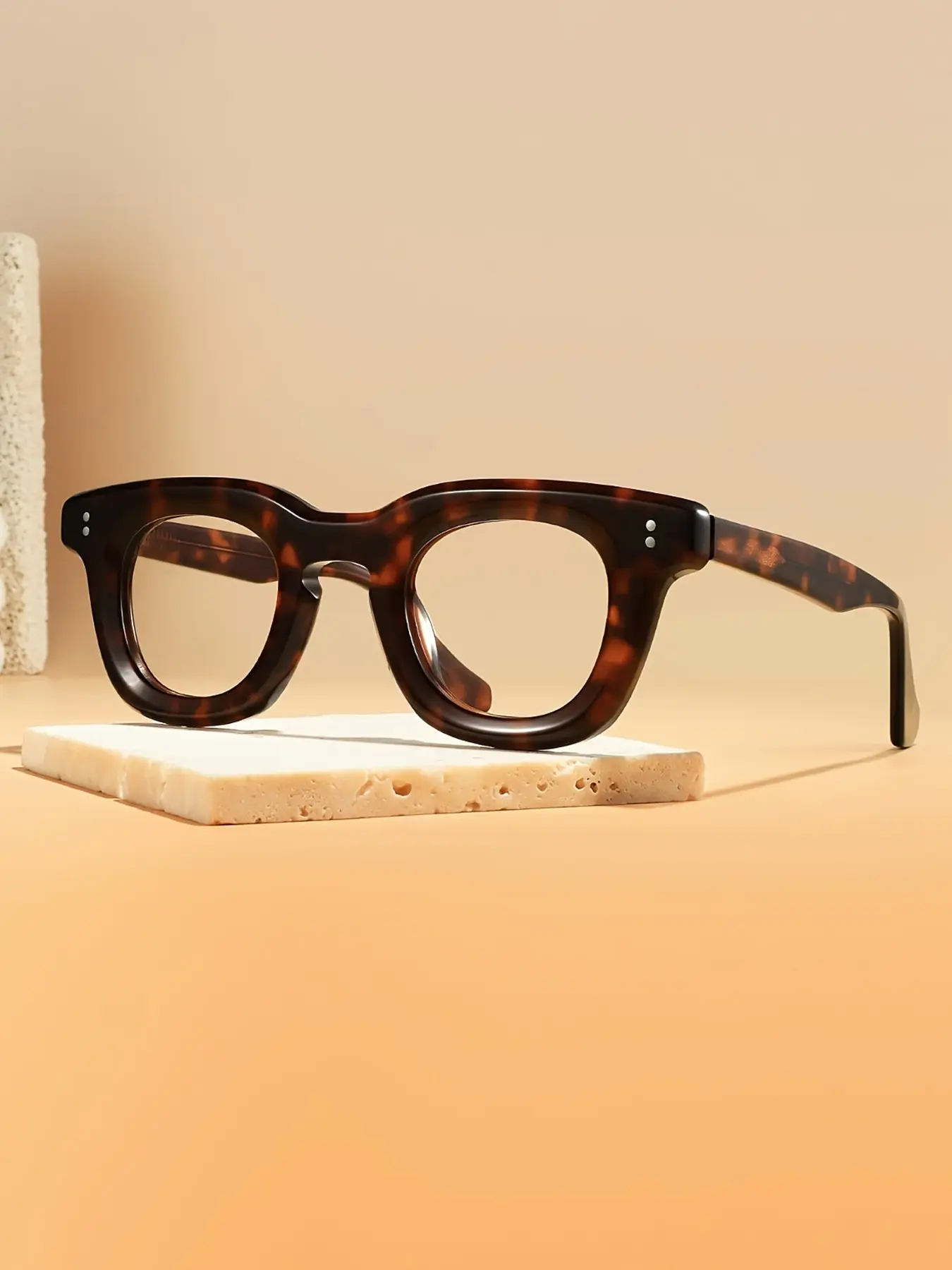 Fytoo Vintage Tortoiseshell Design, Classic Round Frame, Premium Acetate Material, Comfortable Fit, Unisex, Detachable Lenses, Ft23101-C2, Tortoiseshell Glasses, Stylish Eyewear