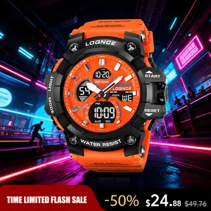 Men's Casual Sport Dual Display Quartz Watch – Waterproof Multifunctional Digital Wristwatch with Luminous, Alarm & Stopwatch, Versatile for All Occasions, Perfect Gift for Him