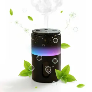 COZOME Waterless Essential Oil Diffuser with 5ml Oil, Portable Battery-Operated Cold Air Aroma Scent Machine, 3 Adjustable Intensity Levels, Quiet Diffuser for Bedroom, Office, Bathroom&Car