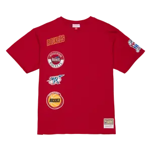 Men's Houston Rockets Mitchell & Ness HWC Double Clutch T-Shirt