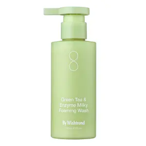 [By Wishtrend Official] Green Tea & Enzyme Foaming Wash | Skin Texture Smoothing & Blackhead Cleansing | Low-Irritation | Milky Daily Cleanser | All Skin Types | Korean Skincare