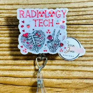 Radiology Tech Holographic Badge Reel