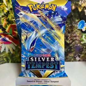 Pokemon Sword & Shield Silver Tempest 10 additional game cards booster pack!