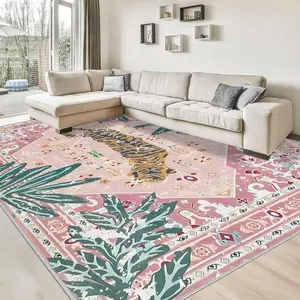 A European Persian style rug, machine washable and fade resistant, Durable area rugs, soft and durable, suitable for holidays and any space area, including hotel, office, kitchen, laundry room, hallway, porch, doorway