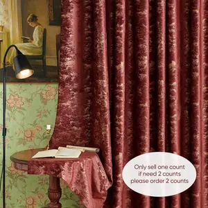 Luxury Gold Foil Embossed Curtain, 1 Count Modern Simple Window Curtain, Home Decorative Curtain for Living Room Bedroom Study Room