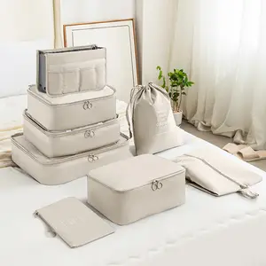 8 Pack Organiser Bags for Suitcases, Waterproof Travel Organizer, luggage Packing Bags for Clothes Shoes, Travel Essentials Bag Best Partner for Suitcases