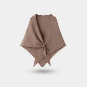 Triangle Knit Scarf Wrap