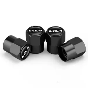 4pcs Aluminum Alloy Car Tire Valve Caps, Durable & Stylish Design, Universal Fit for Multiple Models Including Kia Ev6