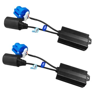 AUXITO 9004/HB1 LED Canbus Decoder Anti Flicker Harness Error Free Resistor Capacitor for LED Headlight Bulbs Accessory, Pack of 2