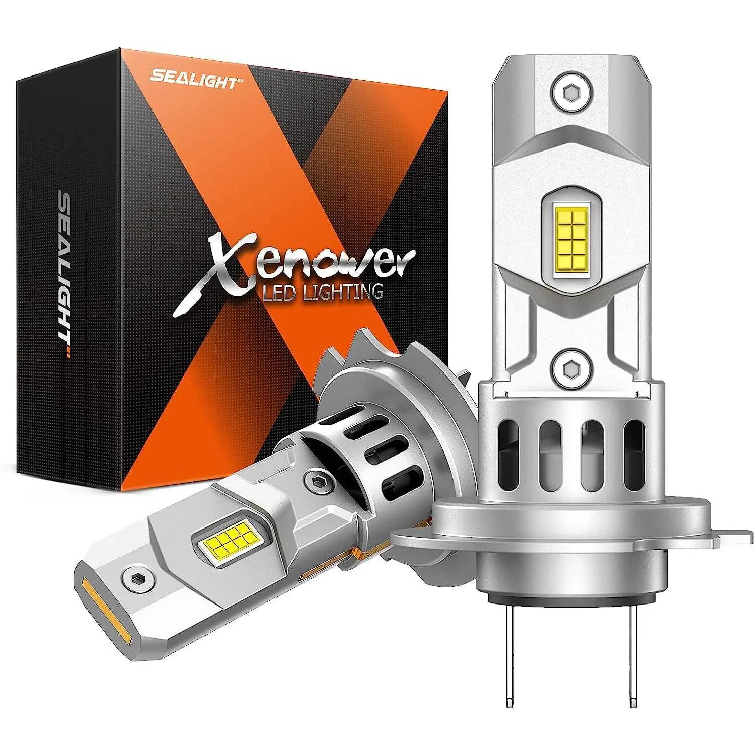 2011 Volkswagen Jetta H7 100W 6500K White IP68 LED Headlight Bulbs 2PCS SEALIGHT X3S