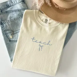 Coquette Teacher Shirt Comfort Colors, Best Teacher Gift, First Day Back to School Shirt, Dance Teacher T-Shirt, New Teachers Graduation Tee