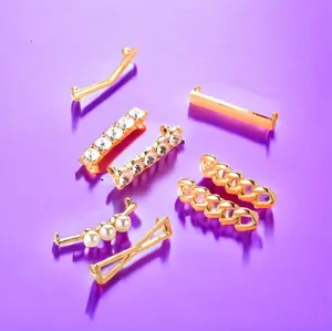Gold Shoe Bars (2 Pieces) Footwear Comfort