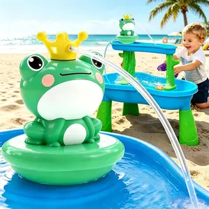 Weirtoya Water Table Pump for Toddlers, Frog Battery-Powered Cordless Pump for Water Playset, Kids' Summer Outdoor Splash Toys