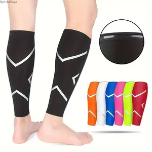 Sports Calf Compression Socks - Actives Protective Gear, Anti-Injury Compressive Gear, Warm Breathable Leg Sleeves with Non-Slip Silicone Strip, Comfortable Support for Running, Hiking, Anti-Injury Protective Gear