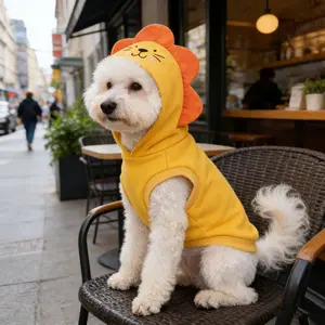 Cute Animal Pet Hoodie Funny Dog Cat Costume Warm Puppy Clothes Cosplay Outfit for Small Medium Pets