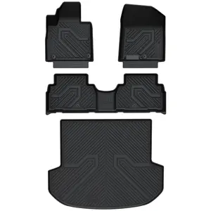 Lasfit fit for 2019-2020 Hyundai Santa Fe Floor Mats & Cargo Mat, Not Fit 2019 Santa Fe XL