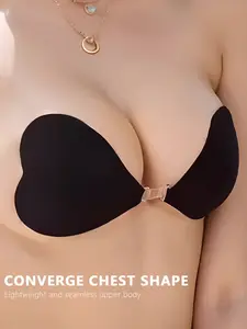 Women's Push-Up Bikini Nipple Covers, Waterproof Adhesive Bra Pads, Invisible Strapless Chest Pasties for All Seasons, Fit