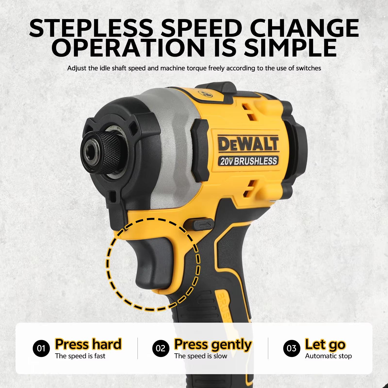DEWALT dcf850 impact driver for DIY & Professional Jobs, Cordless Power Tool, 3-Speed Control, High Torque & LED Light DEWALT dcf850 impact driver for DIY & Professional Jobs, Cordless Power Tool, 3-Speed Control, High Torque & LED Light