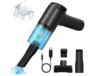 Yeegnar Handheld Vacuum Cleaner, 6500PA Suction Mini Car Vacuum Cleaner, 120W Portable Cordless Vacuum Cleaner Rechargeable for Vehicle, Home, Computer, Keyboard, Pet Hair (Black)