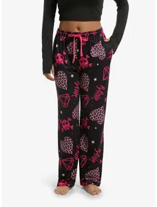Rawr Pink & Black Pajama Pants, Gif For Girl