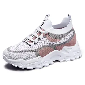 Women's High Top Sock Sneakers Breathable Fly Knit Mesh Upper Chunky Platform Height Increasing Non-Slip Wear-Resistant Sole Lightweight All Day Comfort Fashion Casual Walking Shoes for Daily Wear Street Style Commute Travel Shopping Dating