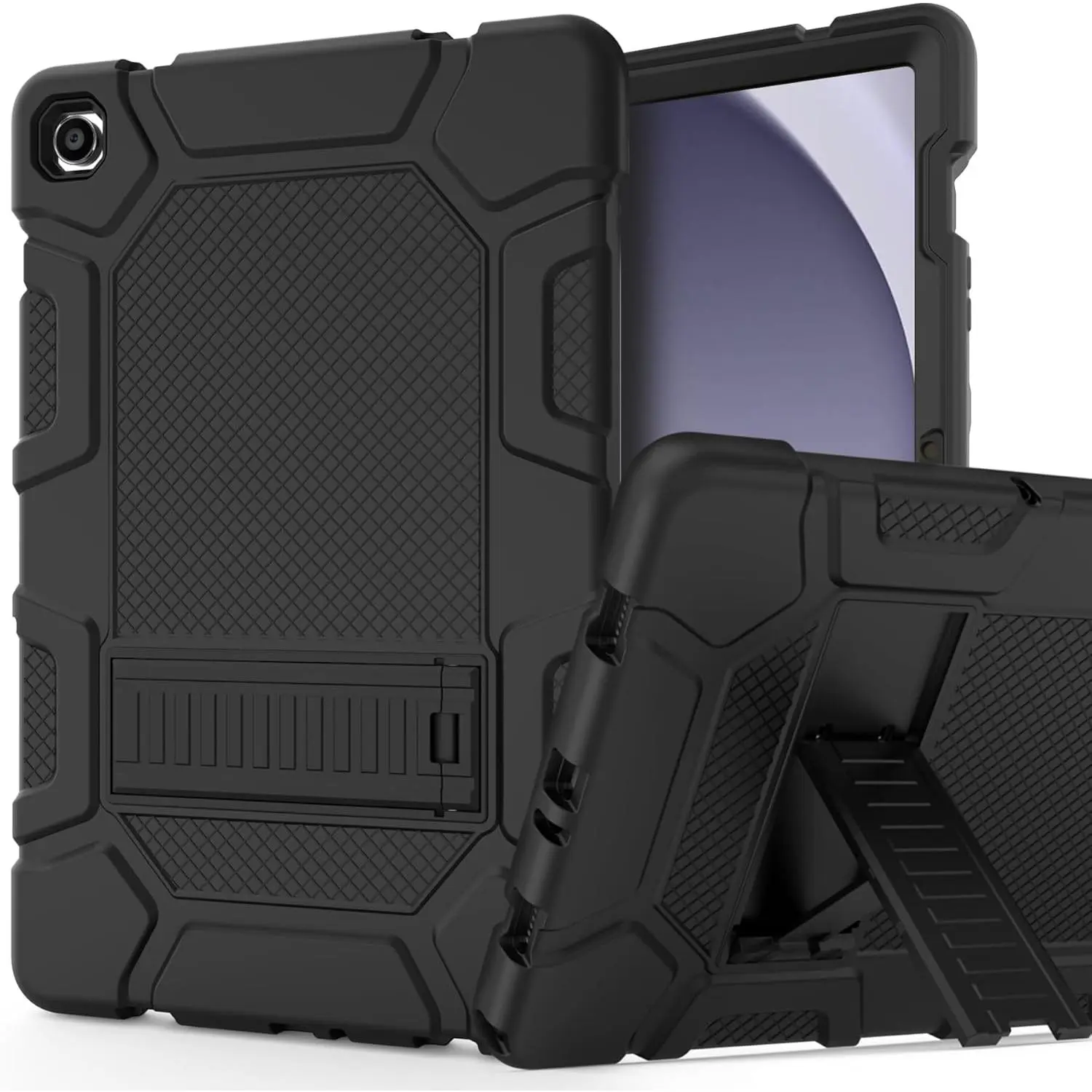 Case for  Galaxy Tab A9+/A9 Plus 11", Heavy Duty Shockproof Rugged Protective Case with Kickstand for Galaxy Tab A9+/A9 Plus 11 Inch (SM-X210/X216/X218), Black