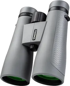 12x50 Binoculars for Adults High Powered Binoculars Waterproof Compact Binoculars with Low Light Night Vision for Hunting Outdoor Sports Concerts Bird Watching Grey