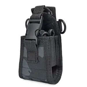 Shoulder Strap Easy Carrying Walkie Talkie Bag, Nylon Tactical Radio Case, Universal Shoulder Backpack Storage Pouch, Fits GPS Motorola Gp88s Baofeng Uv82