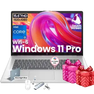 HP 15.6 Touchscreen Laptop Computer - 32GB RAM, 512GB SSD, Windows 11 Pro, FHD Anti-Glare, Intel Core i3-N305, Intel UHD Graphics, Copilot AI, Long Battery Life, Business Laptop for Work & Students,Bundle Accessory