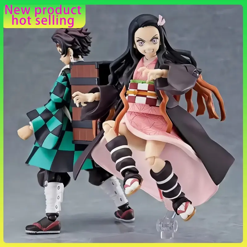 New Demon Slayer Blade Handheld Charcoal Jiro Model Small Statue Devil You Bean Action Figures Collection Toys Decorations Gifts