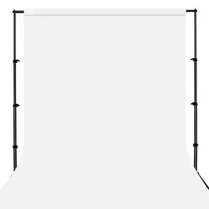 Thick Photo Video Backdrop Cloth - Smooth Green/White/Black Background for Studio Photography, Chroma Key & Live Stream (No Stand Included)