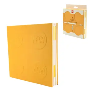 LEGO® Locking Notebook with Gel Pen Yellow (53565)
