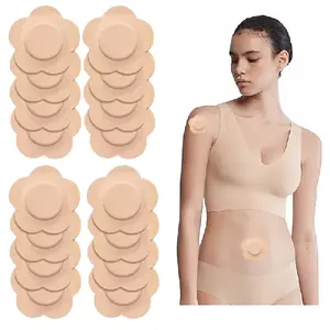 50 pieces of castor oil patches, made of breathable cotton, treated with oil immersion.Suitable for massage and abdominal application.Multi-purpose cloth patches.One-time comfortable patches.-DBY