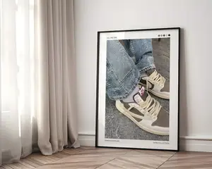Hypebeast Decor, Iconic Sneaker Artwork for Home, Office, or Studio Decoration Gift Glossy Poster