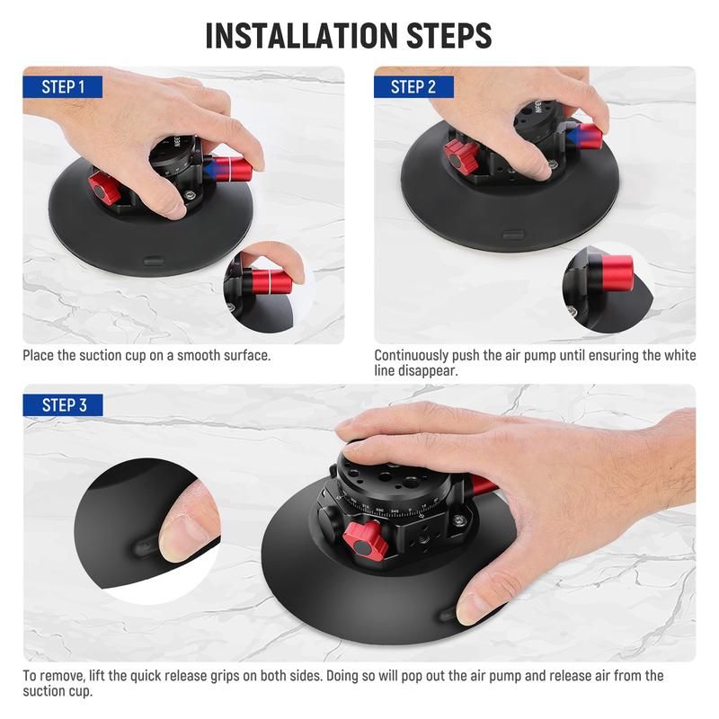 NEEWER CA013 6" Car accessories Camera Phone Suction Mount with Ball Head Magic Arm