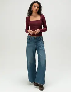 WRANGLER Low Rise Womens Baggy Jeans