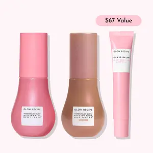Glow Recipe Glow Hues Face, Cheek & Lip Kit, Exclusive TikTok Shop Bundle with Dewy Flush, Hue Drops and Glass Balm
