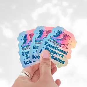 Emotional Support Ice Skates Sticker