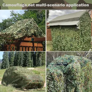Camo Netting Camouflage Netting 20X20 10X20 10X10 Bulk Roll Burlap Camo Tarp Sunshade Net for Hunting Blind Military Dinosaur Birthday Theme Party Decoration Camping Shooting