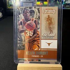 KEVIN DURANT (Texas) 2016 PANINI CONTENDERS DRAFT OLD SCHOOL COLORS CARD #13