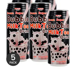 5Packs Milk Tea with Boba Brown Sugar Flavor 490g/Pack