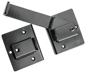 212 MAIN Heavy-Duty Steel Flip-Door Latch with Lock Door Handle, Reversible Install Design, for Sailing & Outdoor Water Sports, Black (Model 7182868)
